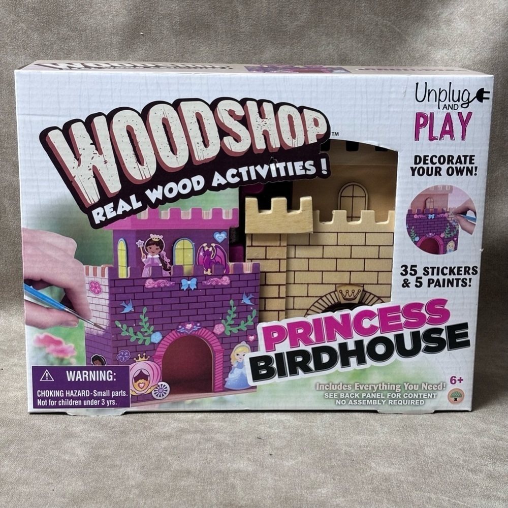 Workshop real wood activities-Princess Birdhouse-Ready to build